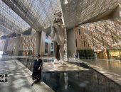 انتهاء وضع أكثر من 50% من الآثار الثقيلة بالمتحف المصرى الكبير.. أين توضع؟