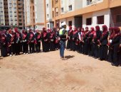 طلاب جامعة المنوفية فى زيارة لمشروع تطوير العواصم بقرية الراهب فى شبين الكوم