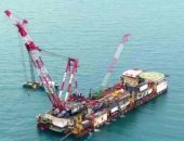 "البترول البحرية" تنفذ أعمال تركيب منصة بحرية بحقل غرب البرلس لزيادة إنتاج الغاز