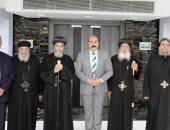 وفد الكنيسة الأرثوذكسية يقدم التهنئة لمحافظ أسوان بمناسبة عيد الفطر