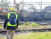 خروج قطار عن القضبان فى إيطاليا يتسبب فى شلل حركة السكك الحديدية