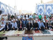 محافظ بنى سويف يؤدى شعائر صلاة عيد الفطر الميارك بساحة مسجد عمر بن عبدالعزيز 