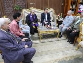 محافظ المنوفية يستقبل وفود المهنئين بعيد الفطر المبارك