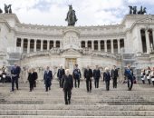 رئيس إيطاليا ورئيسة الوزراء يترأسان حفلا فى روما بمناسبة "يوم التحرير"