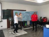 بابا فاسيليو المدير الفنى للبنك الأهلى يحاضر فى دورة الرخصة A