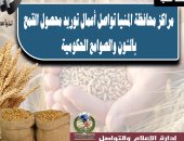توريد 30 ألف طن من محصول القمح بالشون والصوامع الحكومية بمراكز المنيا