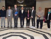 جامعة حلوان تستقبل وفد جامعة أوروبا الألمانية التابعة لشبكة مؤسسات التعليم الدولية