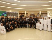 القنصل المصرى ووفد مجلس أبو ظبى الرياضى فى استقبال بعثة الأهلى بالمطار