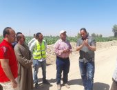 رئيس مدينة الطود يتابع مشروع محطة معالجة الصرف الصحى بمساحة 67 فدانا.. صور