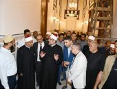 وزير الأوقاف يتفقد أعمال التطوير بمسجد السيدة نفيسة.. صور
