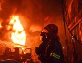 حريق بمستودع للمحروقات فى بطرسبورج بروسيا