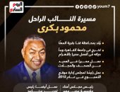 مسيرة النائب الراحل محمود بكرى.. إنفوجراف
