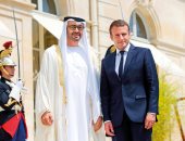 الرئيس الفرنسى يستقبل رئيس دولة الإمارات الشيخ محمد بن زايد فى الإليزيه