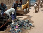 حملات مكثفة للنظافة والتشجير ورفع القمامة بمركز سنورس بالفيوم 