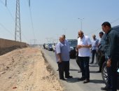 محافظ الجيزة يتفقد أعمال التطوير بعدد من الطرق بمركز كرداسة