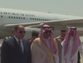 لحظة وصول الرئيس السيسى السعودية للمشاركة فى القمة العربية
