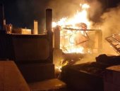 إندلاع حريق بمقابر بورسعيد والحماية المدنية تسيطر عليه