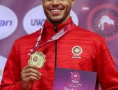 طالب بعلوم الإسكندرية يفوز بالميدالية الذهبية فى بطولة أفريقيا للمصارعة بتونس