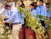 محافظ كفر الشيخ يتفقد الحديقة المركزية ويؤكد زراعة 185 ألف شجرة مثمرة