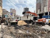 محافظ الإسكندرية: نسبة تنفيذ أعمال رفع كفاءة شارع أبو سليمان 40%