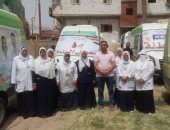 حياة كريمة ببنى سويف: الكشف وتوفير العلاج لـ 1500 حالة فى قافلة بقرية طما