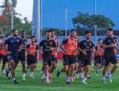 مران الأهلى.. برنامج تأهيلى مصغر لحمدى فتحى.. والشناوى ولطفى يواصلان الجرى