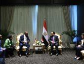 مصطفى مدبولى يلتقى رئيس وزراء أفريقيا الوسطى