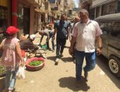 رئيس أشمون يقود حمله لرفع وإزالة الإشغالات بشوارع المدينة