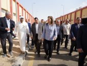 وزيرة التخطيط تتفقد منطقة الورش الحرفية بالعريش خلال زيارتها اليوم لشمال سيناء