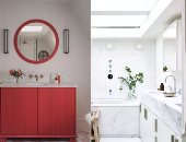 4 ألوان يجب الابتعاد عنها عند تصميم الحمام.. منها الأحمر والزيتي