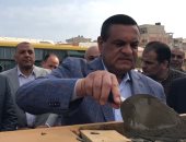 وزيرا التنمية المحلية والتخطيط يضعان حجر أساس مجمع خدمات مصر بالعريش.. صور