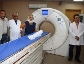 مستشفيات جامعة أسوان تجرى أشعة مقطعية لمومياوات أثرية تم اكتشافها بالأغاخان.. صور