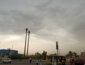 عاصفة هوائية محملة بالأتربة تضرب محافظة المنوفية.. صور