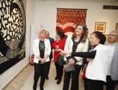 وزيرة التخطيط  تشارك في افتتاح معرض الفنانة سهير عثمان بمتحف محمود مختار