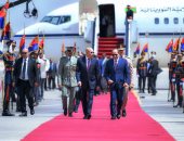 الرئيس السيسي يستقبل نظيره الموريتانى بقصر الاتحادية