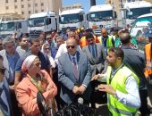 وزيرة البيئة تتفقد اصطفاف معدات منظومة النظافة بالإسكندرية