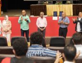 رئيس جامعة بورسعيد يكرم الطلبة الفائزين بمسابقة إبداع 11