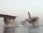 انهيار جسر رئيسى فى مدينة بالتيمور الأمريكية بعد اصطدام سفينة ضخمة