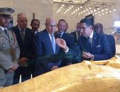 رئيس جمهورية موريتانيا يزور المتحف القومى للحضارة المصرية