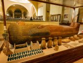 تابوت للملكة أحمس مريت آمون عثر عليه فى الدير البحرى وموجود بمتحف التحرير