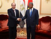 الرئيس السيسي: أعرب عن اعتزازى وتقديرى كأول رئيس مصرى يزور أنجولا
