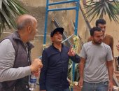 مدير آثار الإسكندرية يتفقد المرحلة النهائية من أعمال ترميم واجهة دار الأوبرا