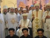 الكنيسة ترسم 3 كهنة في عيد الأنبا إبرام بالفيوم 