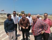 رئيس جهاز مدينة دمياط الجديدة يتابع أعمال التطوير بمنطقة الشاطئ 