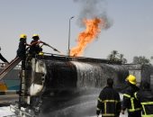 محافظ قنا يتفقد أعمال السيطرة على حريق هائل اندلع بمحطة وقود
