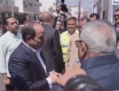 الرئيس السيسي يتفقد مجمع الخدمات الزراعية بقرية الأبعادية فى البحيرة