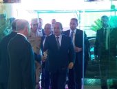 لحظة وصول الرئيس السيسى مقر افتتاح محطة "تحيا مصر" بميناء الإسكندرية "فيديو"