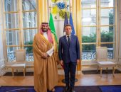 الرئيس الفرنسى يستقبل ولى العهد السعودى بقصر الإليزيه