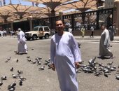 بيحب المصريين.. حمام الحما يخطف العيون بساحات المسجد النبوي (فيديو)