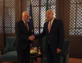 نائب رئيس المفوضية الأوروبية يزور "بيت العرب".. ويؤكد ضرورة الحوار مع الجامعة العربية.. أحمد أبو الغيط يدعو للتنسيق مع الاتحاد الأوروبى بالقضايا المشتركة.. فلسطين والسودان أولويات.. والغذاء والهجرة أبرز القضايا